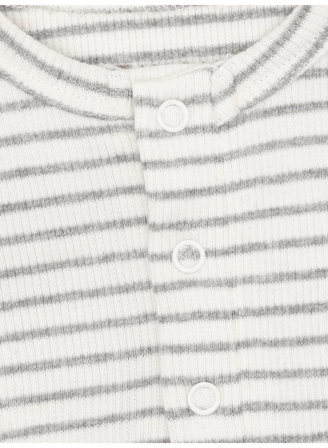 Fixoni - Romper ls rib - Flint gray melange