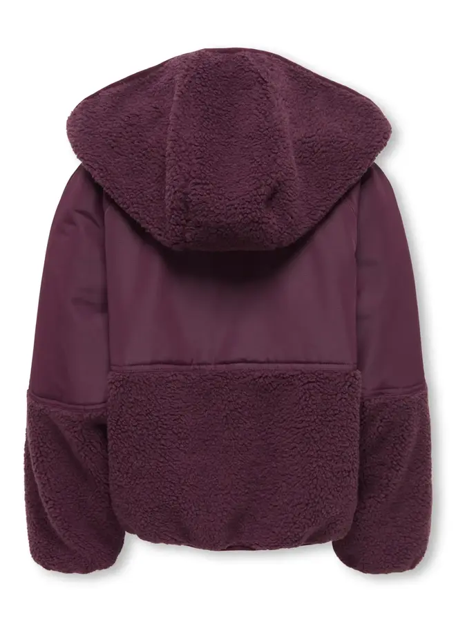 Kids Only - Nomi teddy mix jacket - Winetasting