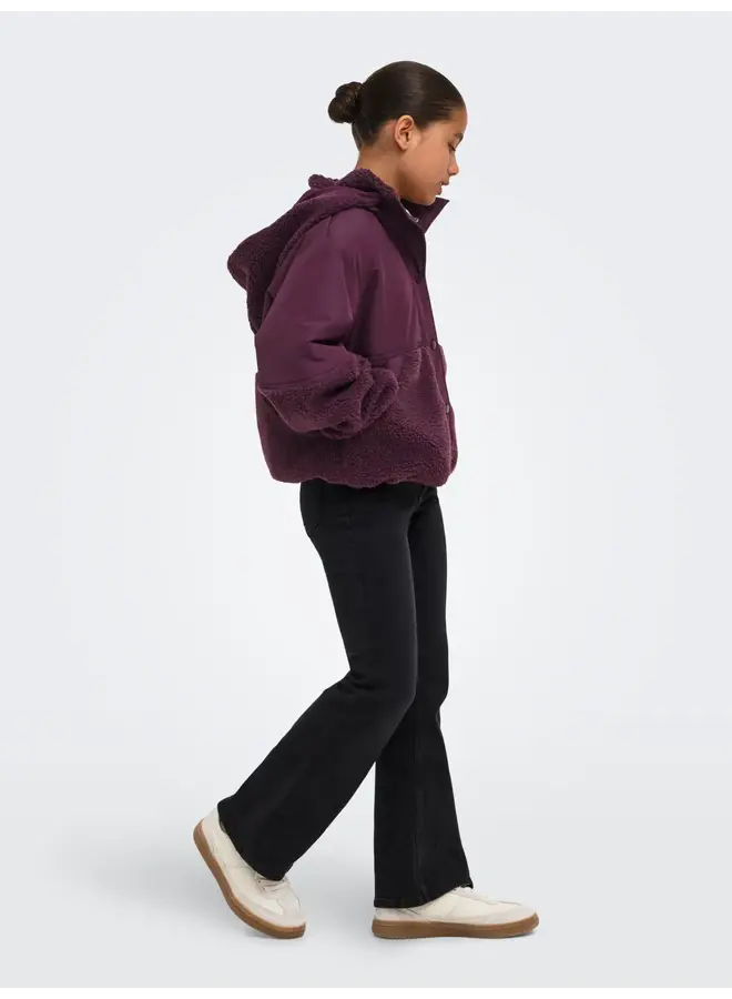Kids Only - Nomi teddy mix jacket - Winetasting