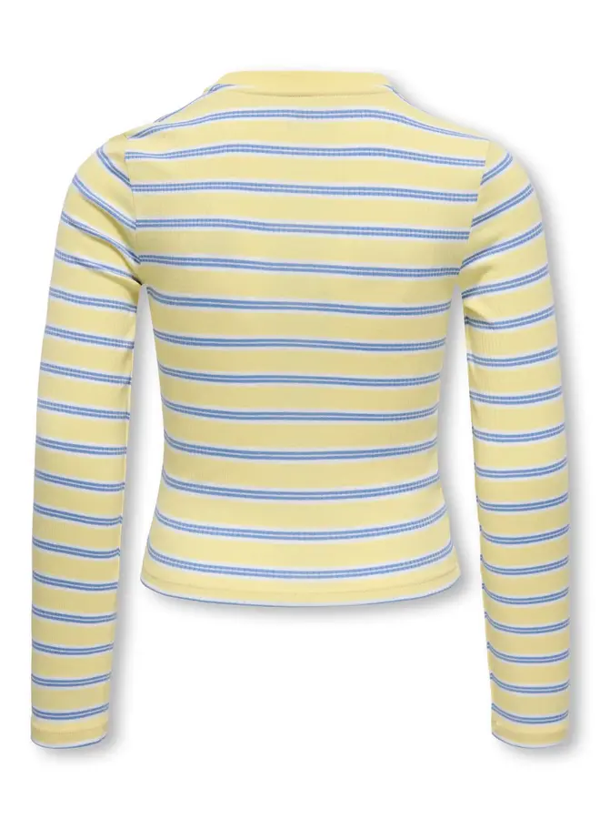 Kids Only - Lupe stripe tee - Mellow yellow allure/White