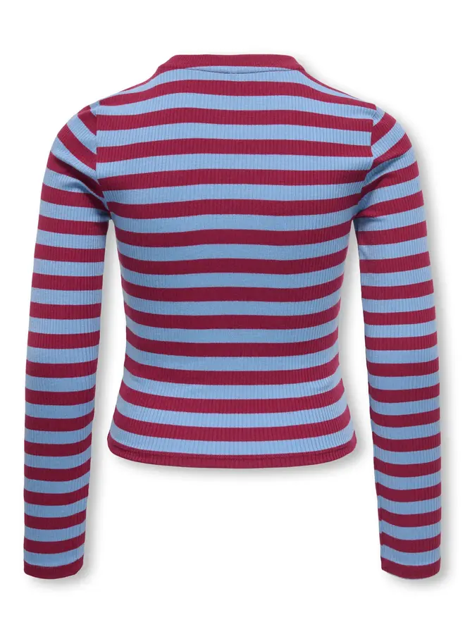 Kids Only - Lupe stripe tee - Allure/Rumba red