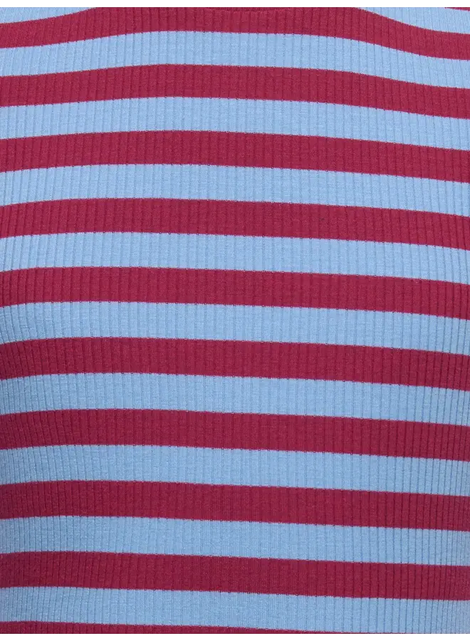 Kids Only - Lupe stripe tee - Allure/Rumba red