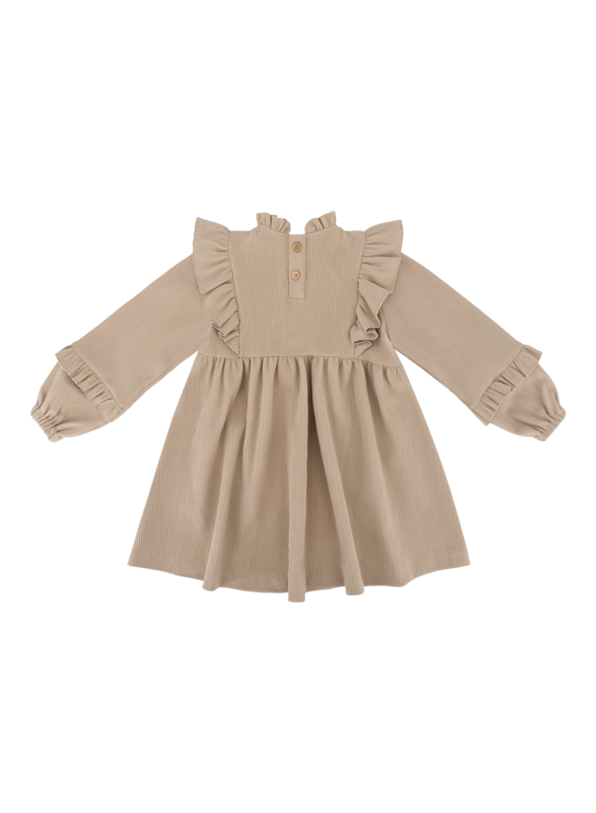 The littlecuties - Dress Delphine - Rib beige