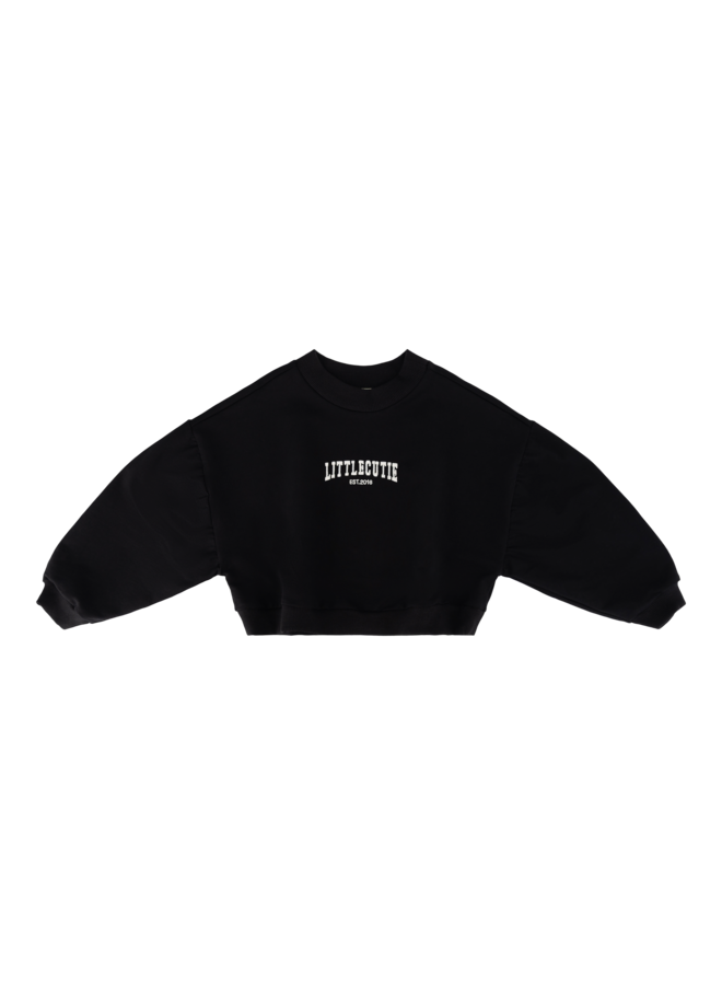 The littlecuties - Cropped sweater Storm - Black
