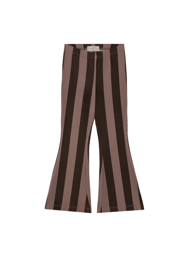 Flarepants - Chocolate mauve stripes