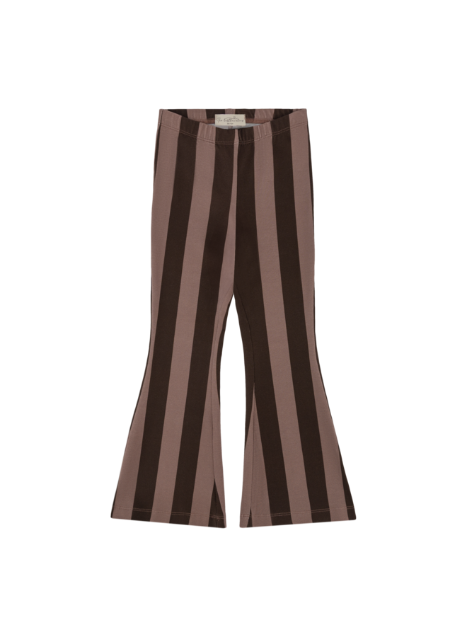 The littlecuties - Flarepants - Chocolate mauve stripes