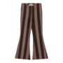 The littlecuties - Flarepants - Chocolate mauve stripes