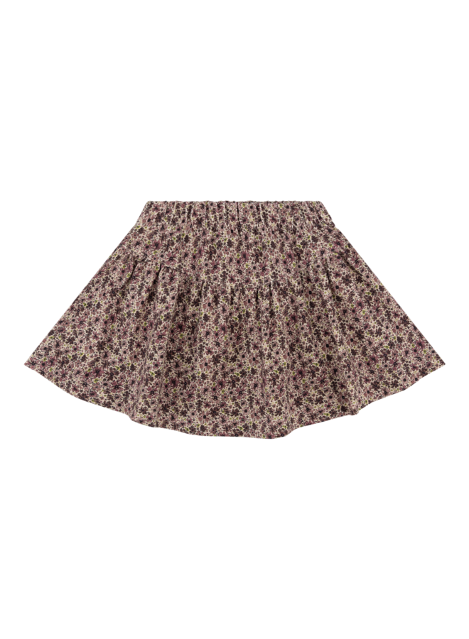 Ruffle skirt Lilli - Mauve flowers