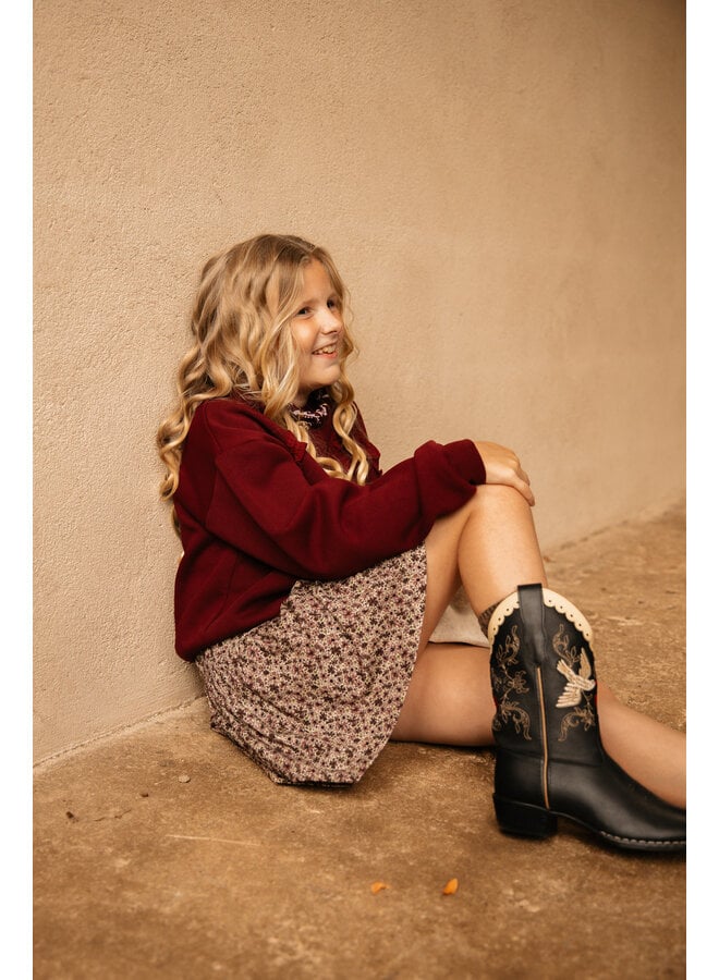 The littlecuties - Ruffle skirt Lilli - Mauve flowers