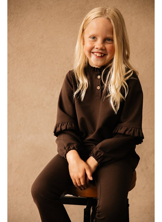 The littlecuties - Shirt Malana - Chocolate brown
