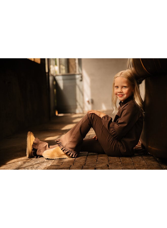 The littlecuties - Flarepants Louann - Chocolate brown