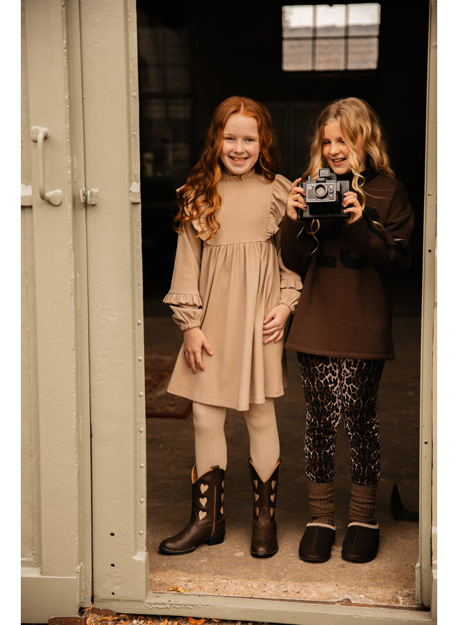 The littlecuties - Legging - Caramel brown leopard