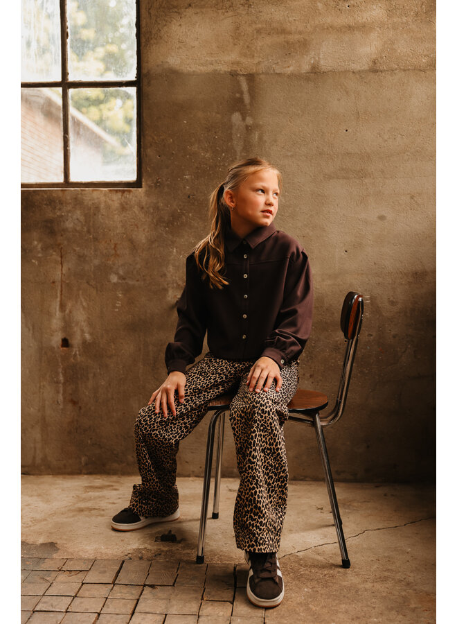 The littlecuties - Pants Jo - Denim leopard