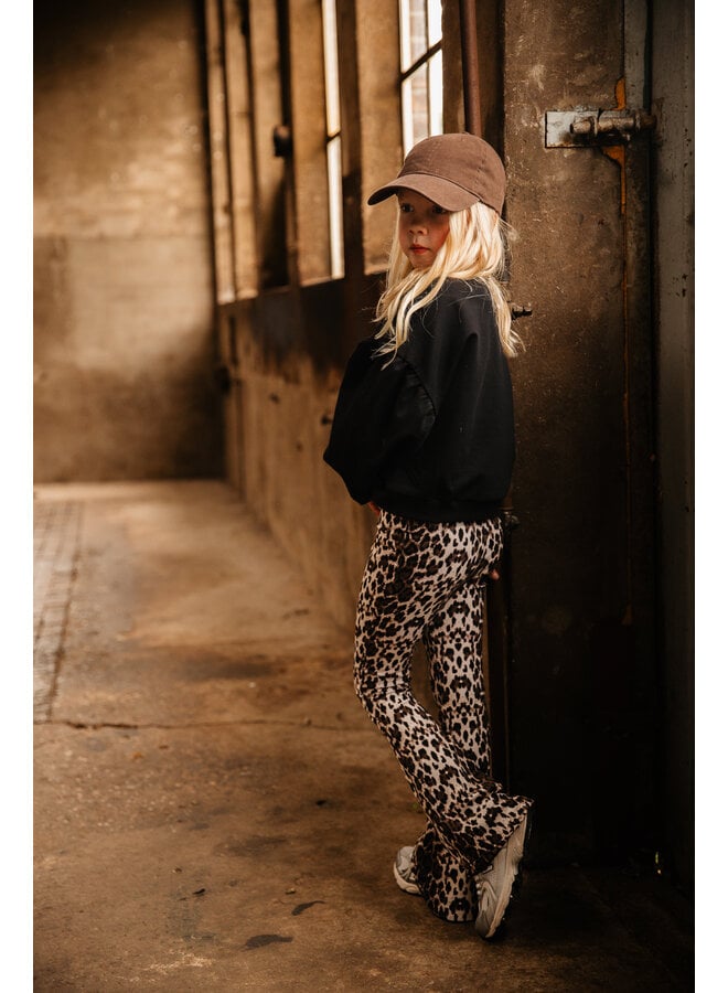 The littlecuties - Flarepants - Caramel brown leopard