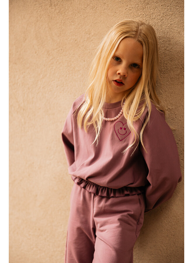 The littlecuties - Top Ivory - Old lilac