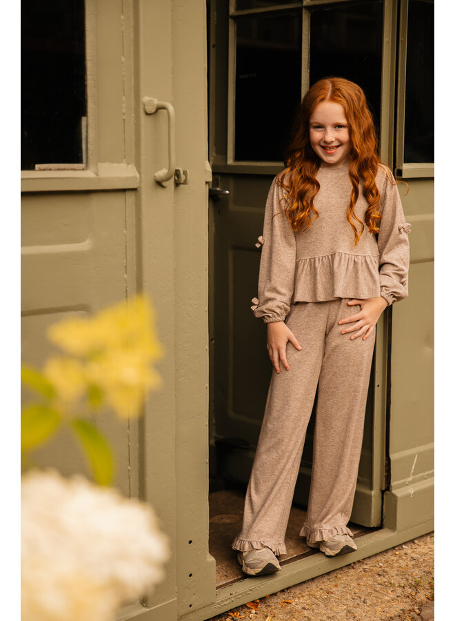 The littlecuties - Pants Liana - Beige melange