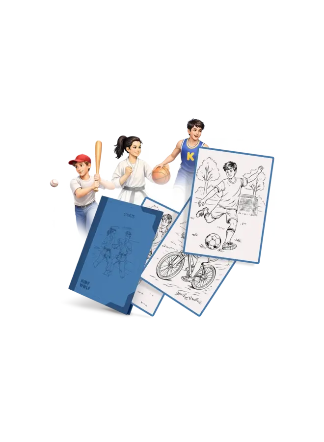 Kidywolf - Kidydraw-pad refill - Sports 8+