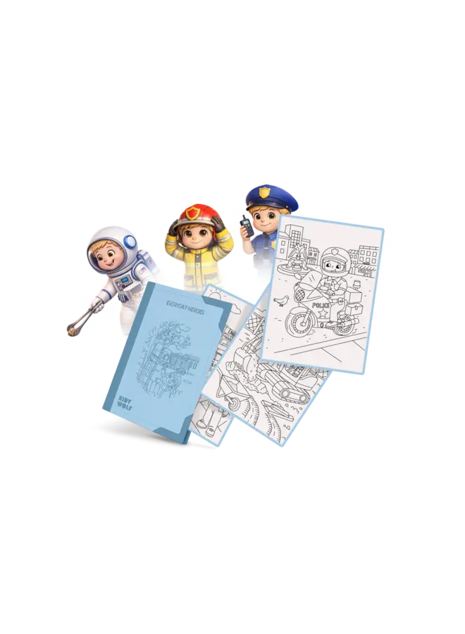 Kidydraw-pad refill - Everyday heroes 6+
