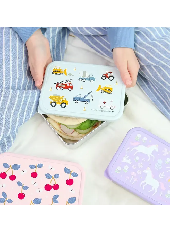 A Little Lovely Company - RVS lunch box - Voertuigen