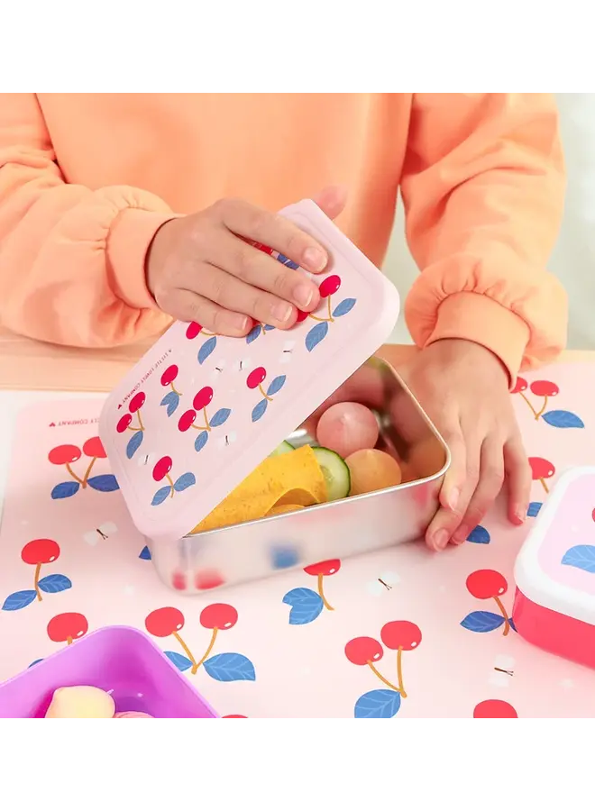 A Little Lovely Company - RVS lunch box - Kersen