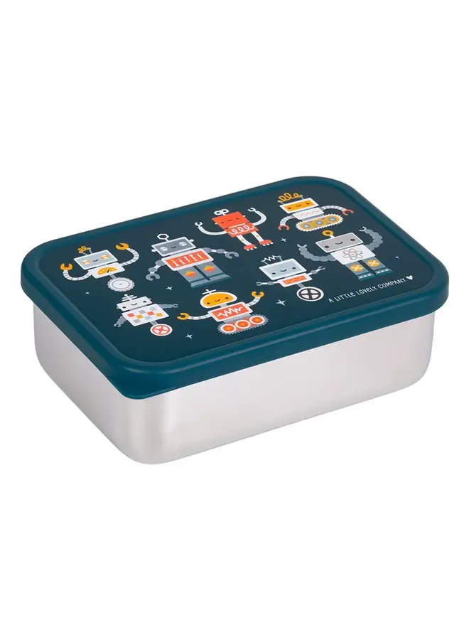 A Little Lovely Company - RVS lunch box - Robots