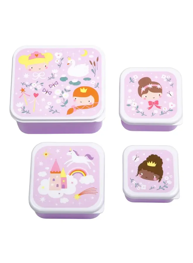 Lunch & snack box set - Prinsessen