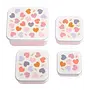 A Little Lovely Company - Lunch & snack box set - Hartjes