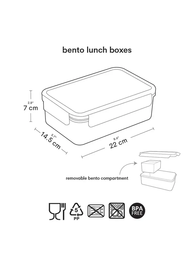 A Little Lovely Company - Bento lunch box - Robots