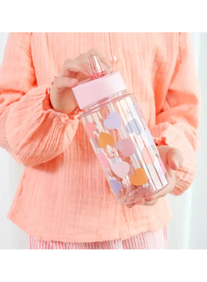 A Little Lovely Company - Drinkfles - Hartjes
