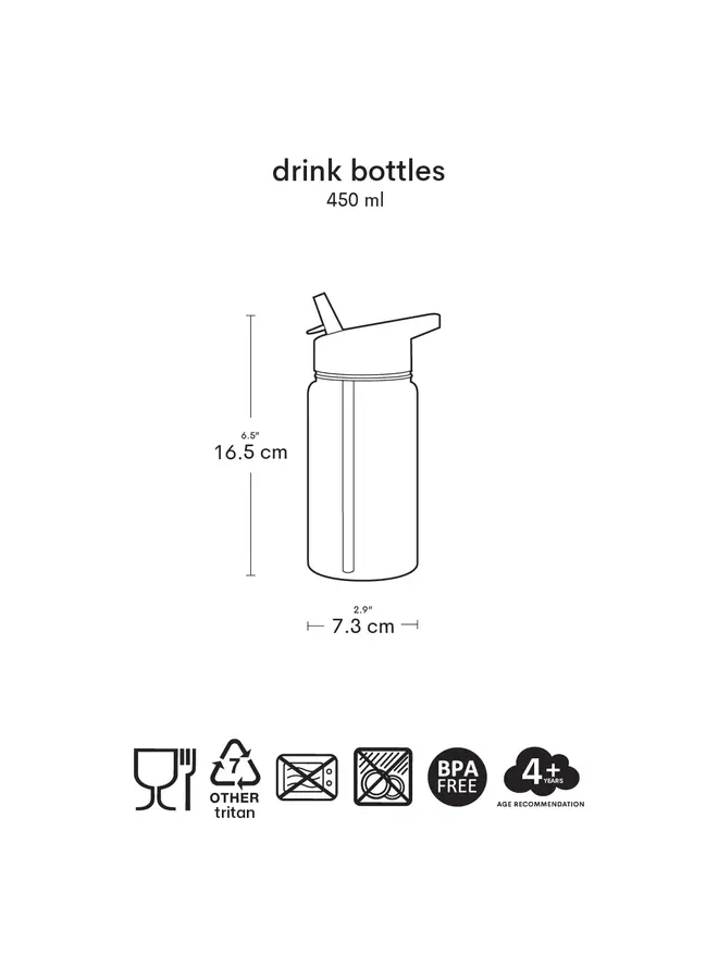 A Little Lovely Company - Drinkfles - Hartjes