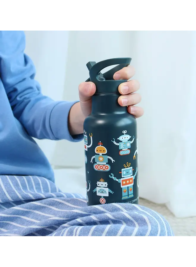 A Little Lovely Company - RVS drinkfles - Robots