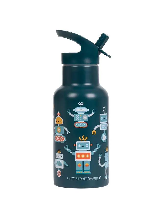 A Little Lovely Company - RVS drinkfles - Robots