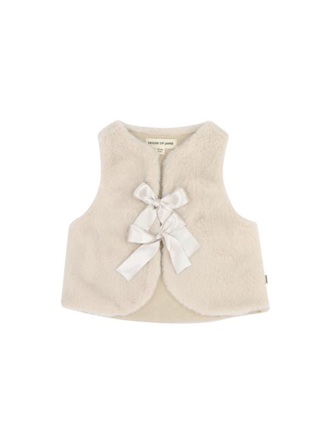 House of Jamie - Soft fur bodywarmer - Marshmellow