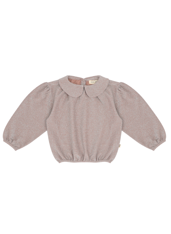 House of Jamie - Puff balloon collar jumper - Mauve rose