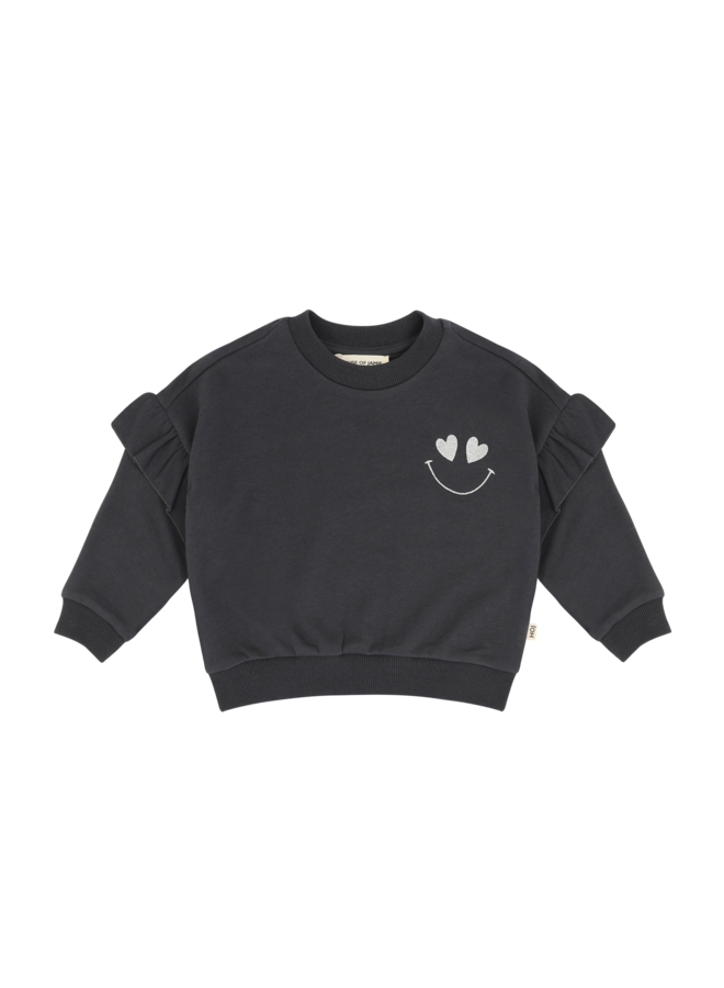Frill sweatshirt - Sapphire
