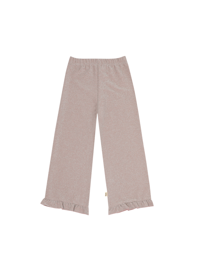 Ruffled pants - Mauve rose