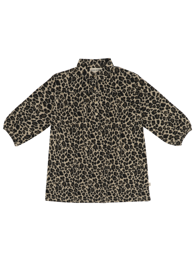 House of Jamie - Shirt collar dress - Leopard moonlight