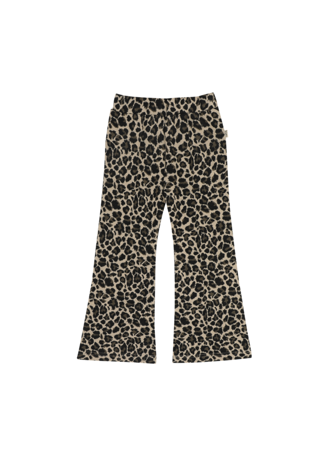 Flared pants - Leopard moonlight