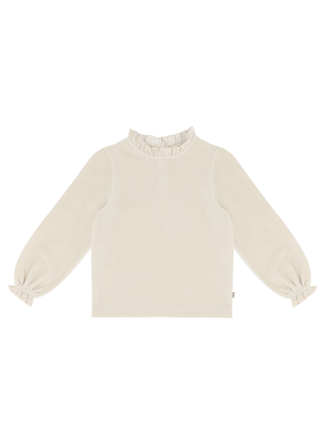 House of Jamie - Frill collar jumper - Sandshell