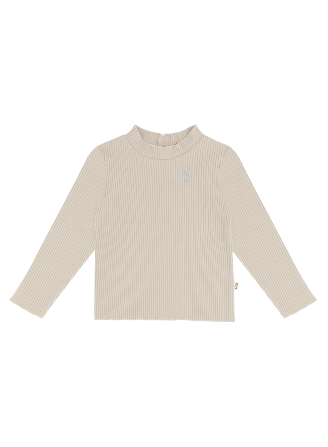 Turtleneck tee - Beige