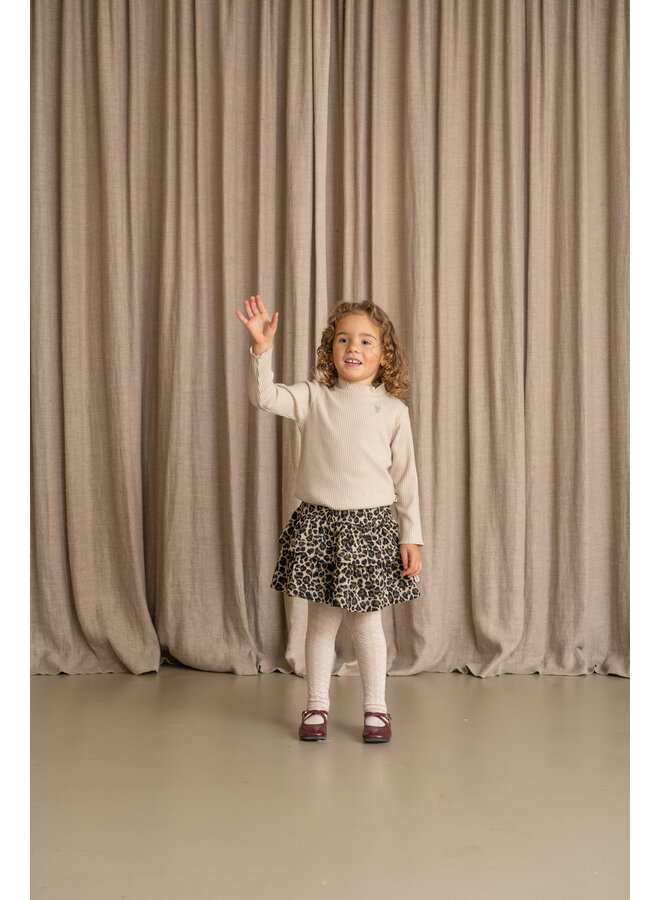 House of Jamie - Ruffled skirt - Leopard moonlight