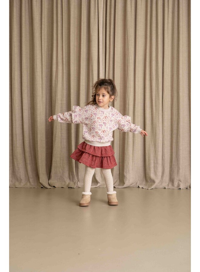 House of Jamie - Ruffled skirt - Ruby sparkle