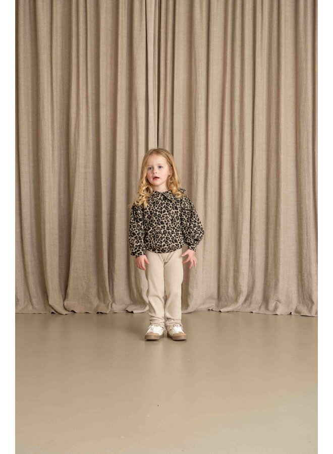 House of Jamie - Balloon collar sweater - Leopard moonlight