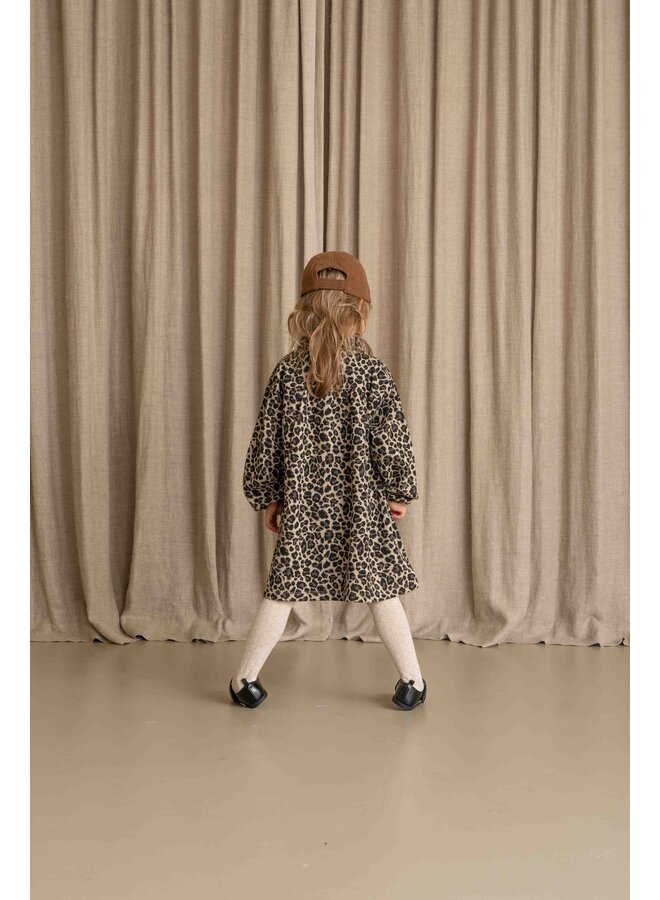 House of Jamie - Shirt collar dress - Leopard moonlight