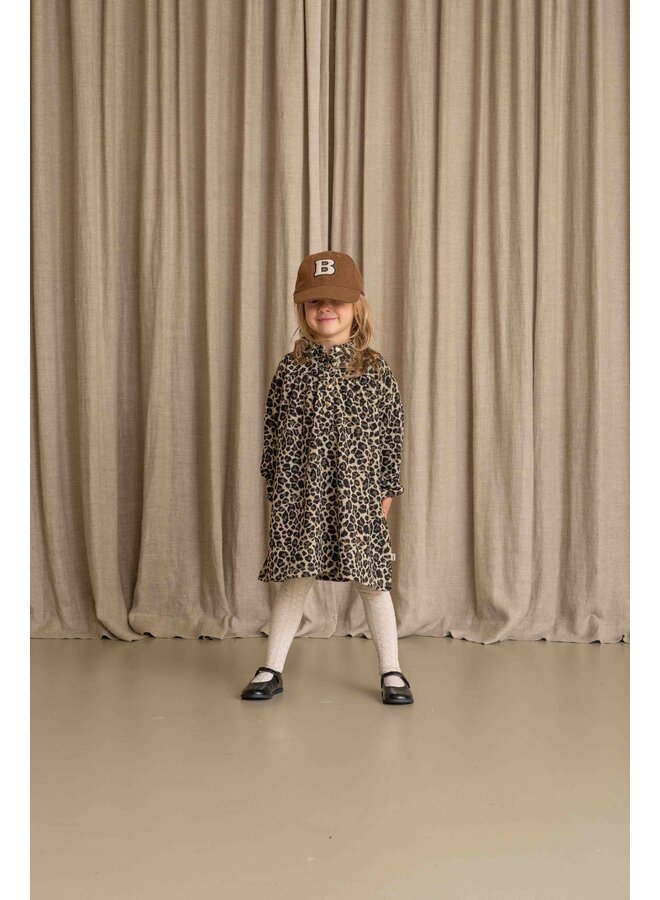 House of Jamie - Shirt collar dress - Leopard moonlight