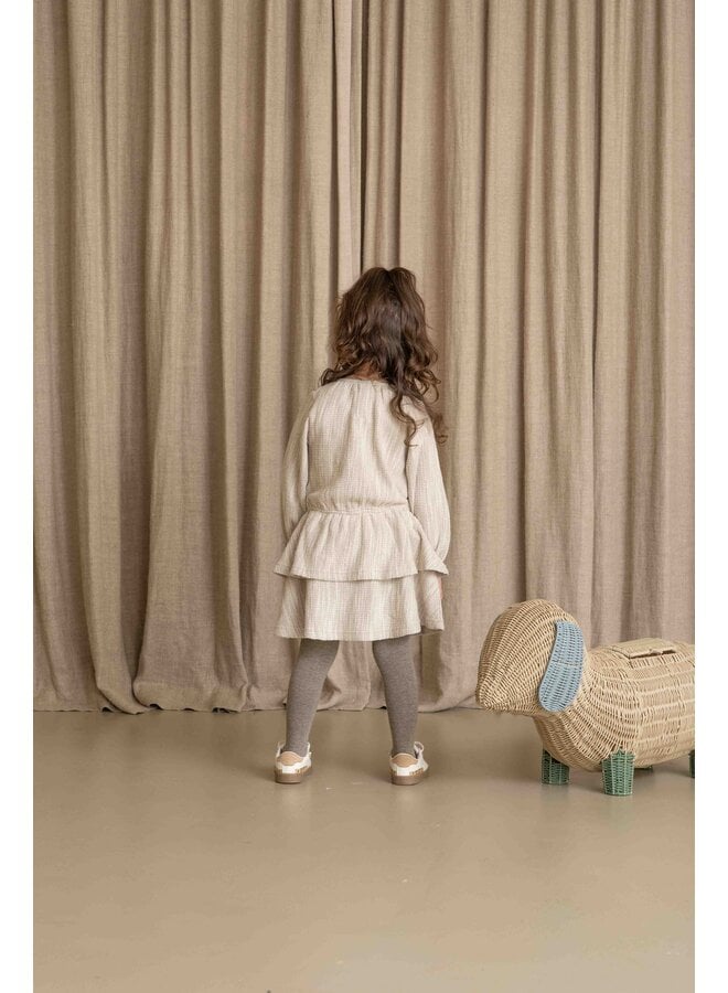 House of Jamie - Ruffled dress - Sandshell glamour