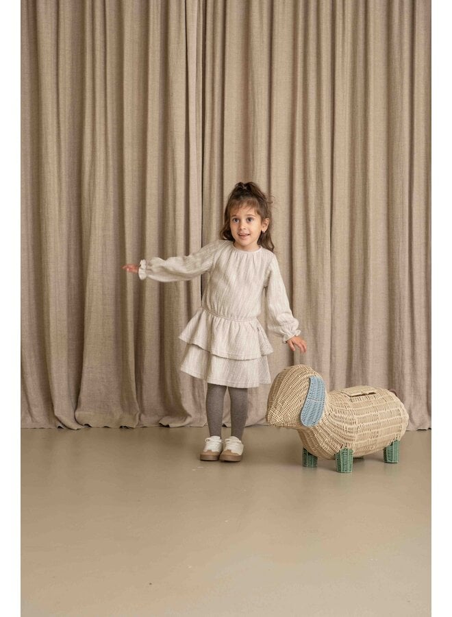 House of Jamie - Ruffled dress - Sandshell glamour