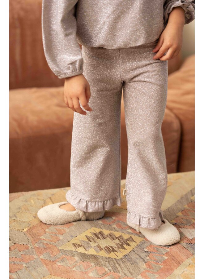 House of Jamie - Ruffled pants - Mauve rose