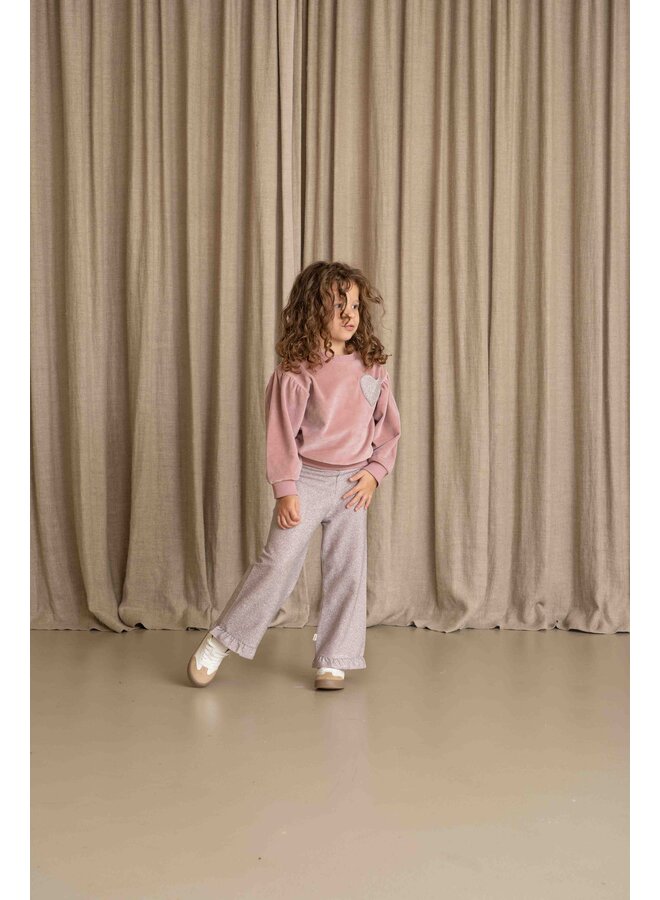 House of Jamie - Ruffled pants - Mauve rose