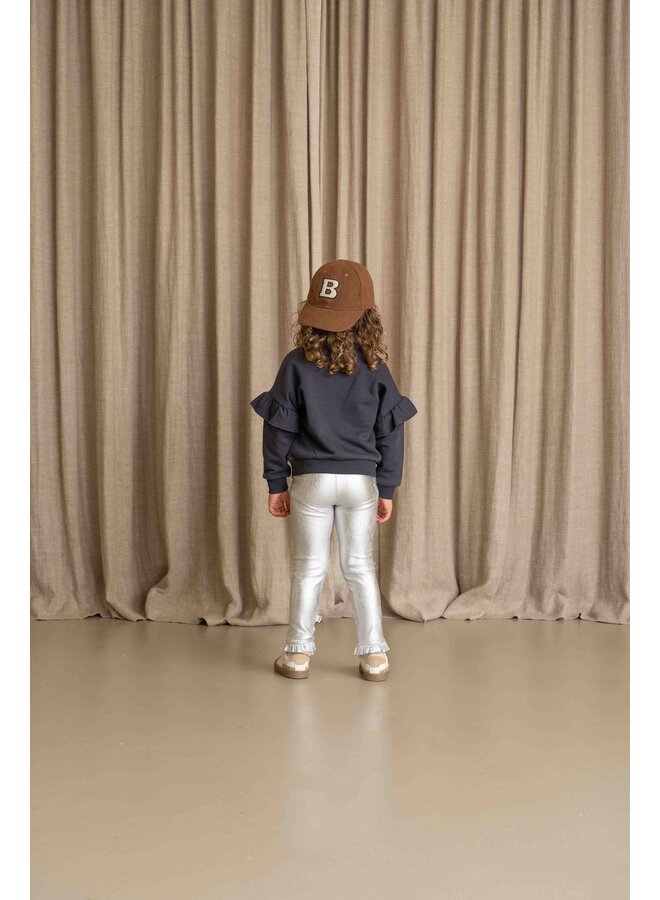 House of Jamie - Frill sweatshirt - Sapphire